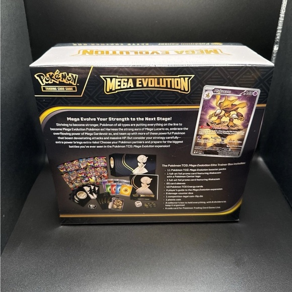Pokmon Mega Evolution Trainer Box with Gold and Black